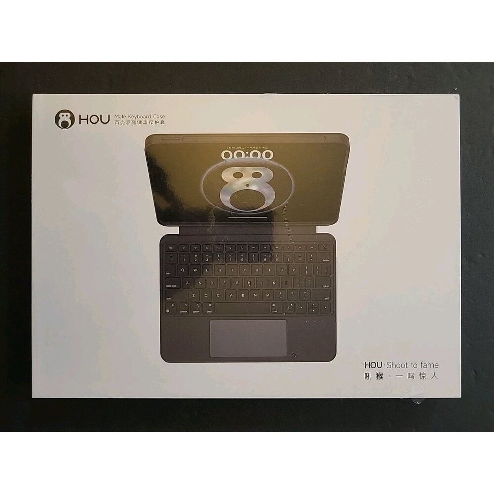 HOU Shoot To Fame Ipad Keyboard Cover White Open Box Ipad Case Keyboard NEW NIB